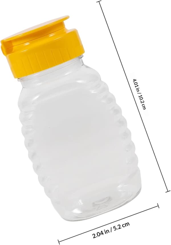 2 st honungsflaska salladssåsflaskor 105 ml plast läckagesäker bekväm dosering