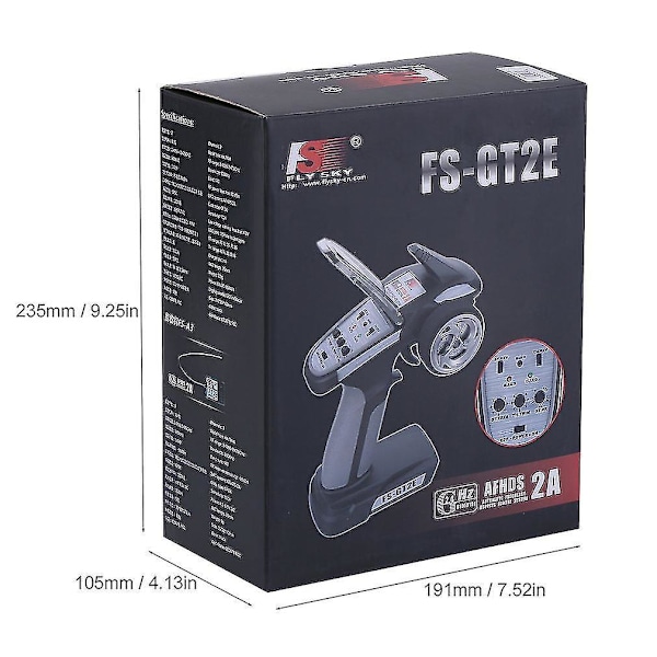 2,4 GHz Aseohjaus Teleohjainvastaanotin Flysky FS-GT2E:lle
