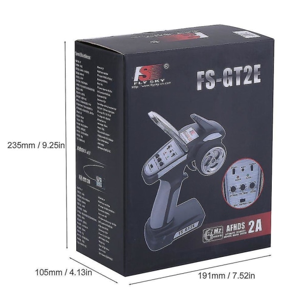 2,4 GHz Gun Control Telecontroller-mottagare för Flysky FS-GT2E
