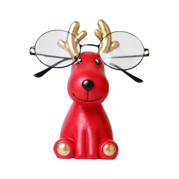 Eläimen muotoinen silmälasipidike Deer Resin Figurines -lasiteline