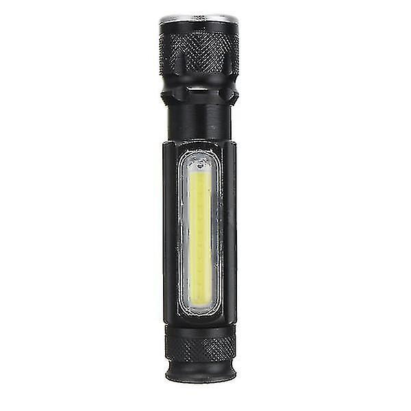 T6 3-läges Magnetisk Laddningsbar Zoomable LED Ficklampa