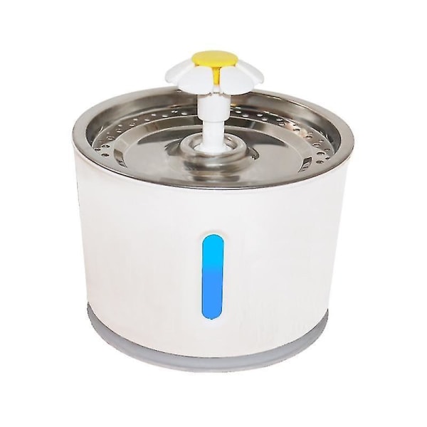 Automatisk Vandfontæne til Kat med Filter 2,4L USB LED Grå Dispenser