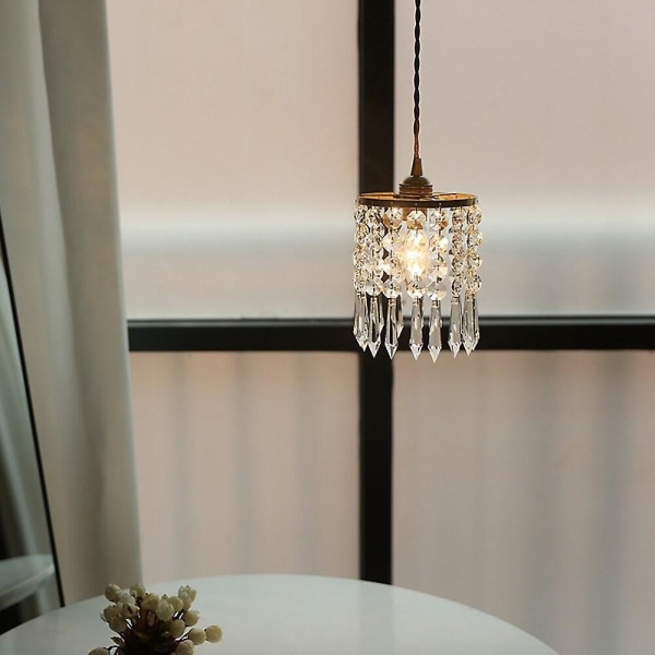 12cm Unik Design Chandelier Guld Hänglampa Kristall