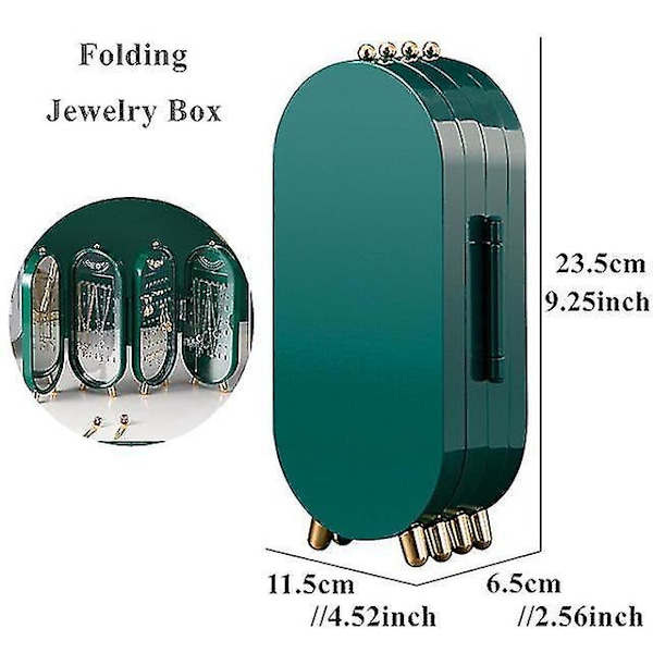 Ørepyntdisplay, Kosmetikkoppbevaringsboks, Foldbar Organizer