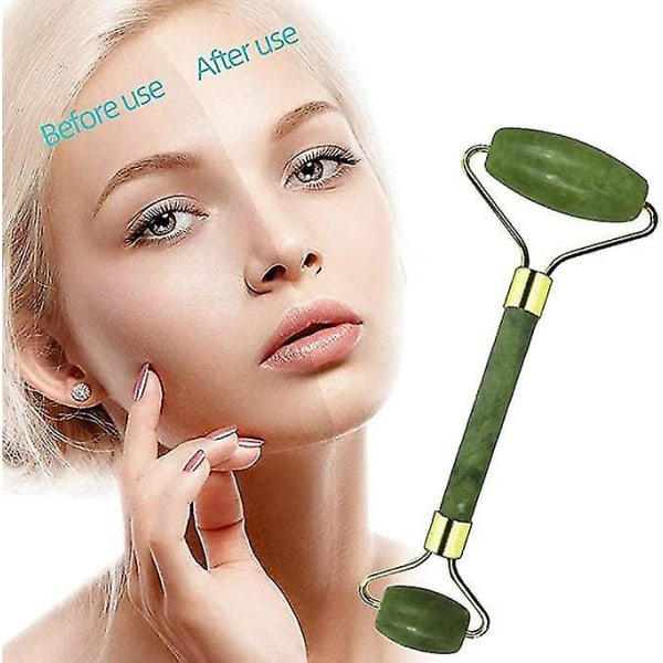 Jade Facial Roller Stone Massager Opstrammende Hud Afslapning Anti-rynke