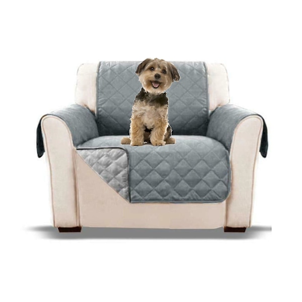 Soffaöverdrag för husdjur, quiltad, tvättbar, halkfri, soffskydd 1 Seater (55x196cm)