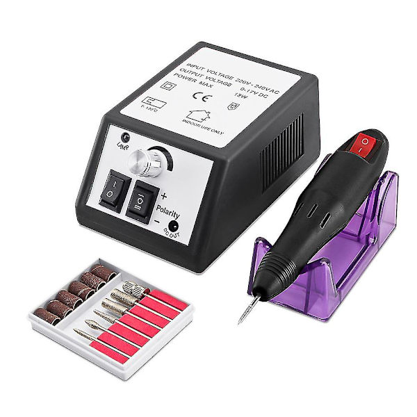 Elektrisk neglfil, neglborremaskin, neglfilborrsettkitt