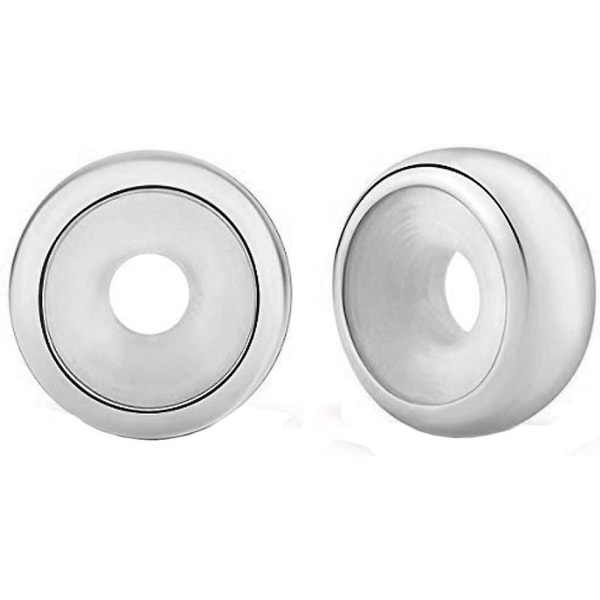 2pcs 925 Silver Rubber Spacer Stopper Bead Charm For Bracelets