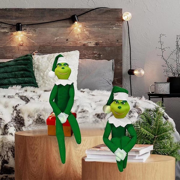 Grinchin Nukke Kestävä Grinch-Nukke Leikkiä Varten Pojille Ja Tytöille Red