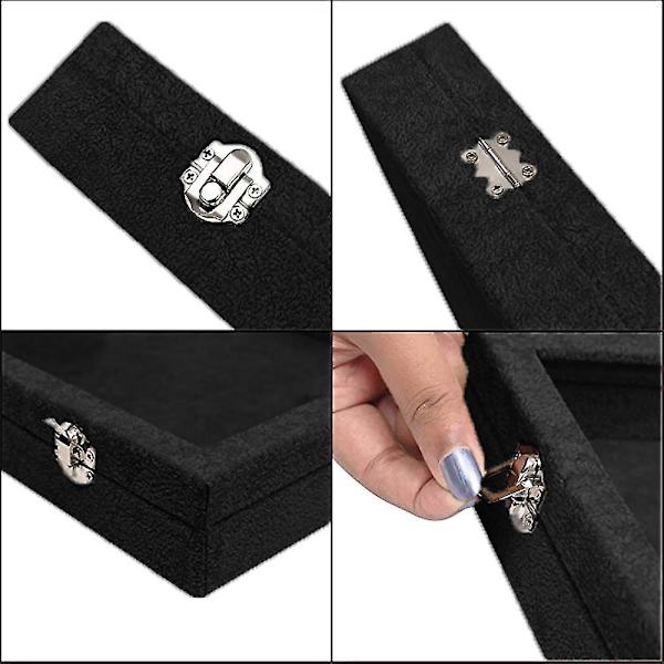 Medium Rund Elasmobox Smyckeskrin Black