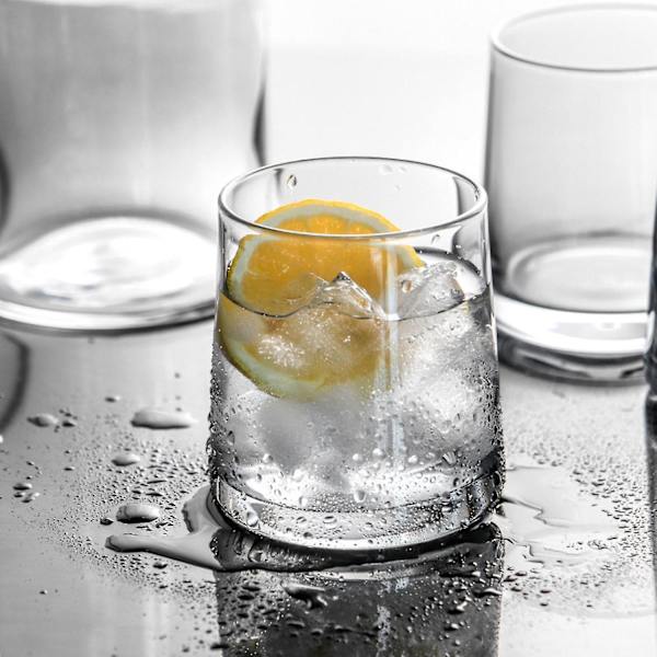 Sängbordskaraff i Glas 1 Kanva 4 Koppar Nattduksset