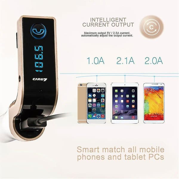 Bil MP3-spiller FM-sender Bluetooth USB-lading