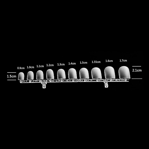 288 stk Åndbare Negletips Manicure Kunst DIY Forbrugsvarer