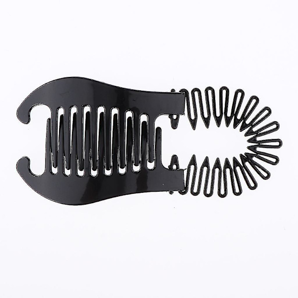 Flätade Banankammar, Hårslips, Bun, Frisyrer, Makeup, Håraccessoarer, Hårstilverktyg, Brunsvart (6 st)