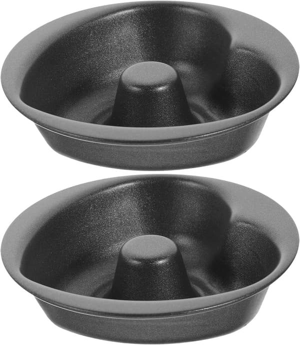 Munkform av kolstål bakform 2 st hjärtformad med non-stick slät