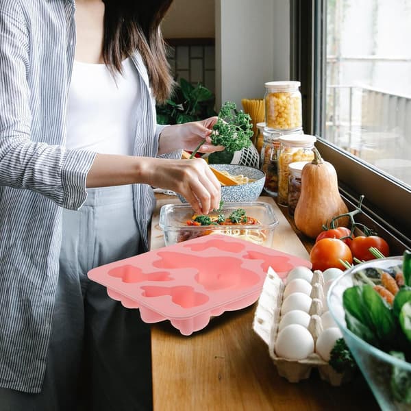 Rosa silikonkaninform påskehareform Non-Stick kake- og dessertbakeform