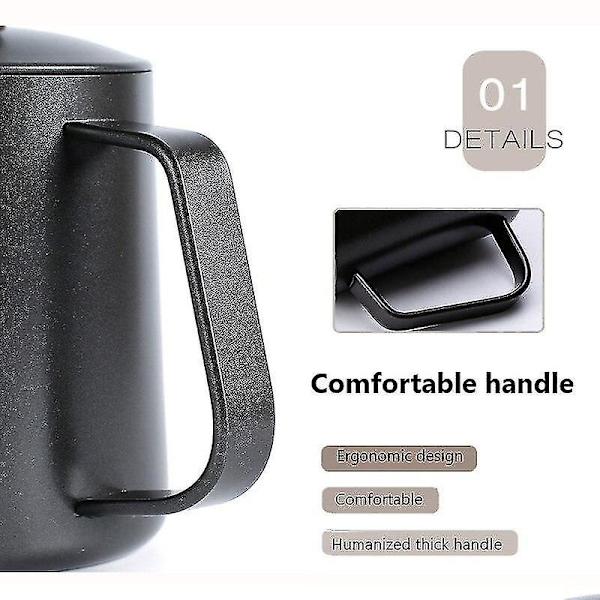 600ml Hånd-Punch Pot Kaffe Dryptud i Rustfrit Stål