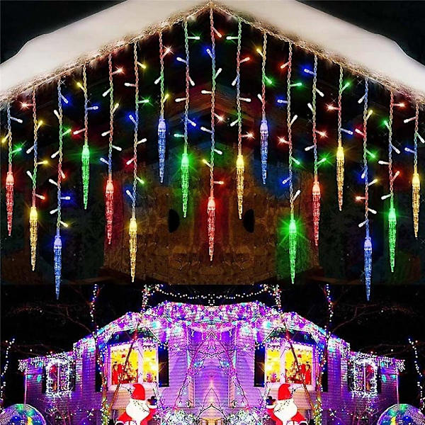 3,5 m ja 5 m joulukranssiverhot valot 96 led:llä ja 216 led:llä