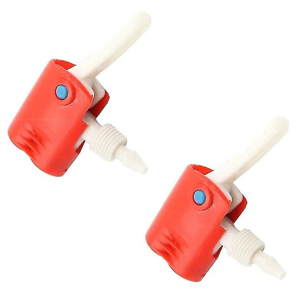 Cykelkugle-Inflatorventil Adapter Håndluftpumpe Dysesæt Hjem Udendørs Tilbehør 2 stk., Rød