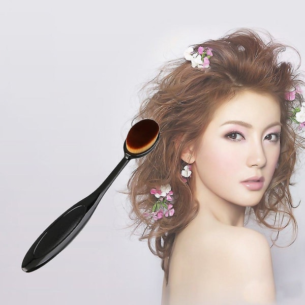 Tannhjulformet ansiktsfundament Power Oval Curve Brush