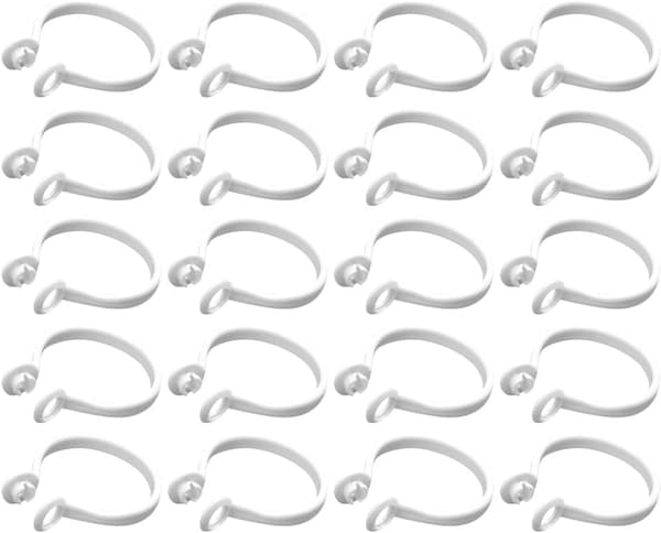 60 st cirkulära gardinhängande ringar Cirkulär gardinring 25-27 mm