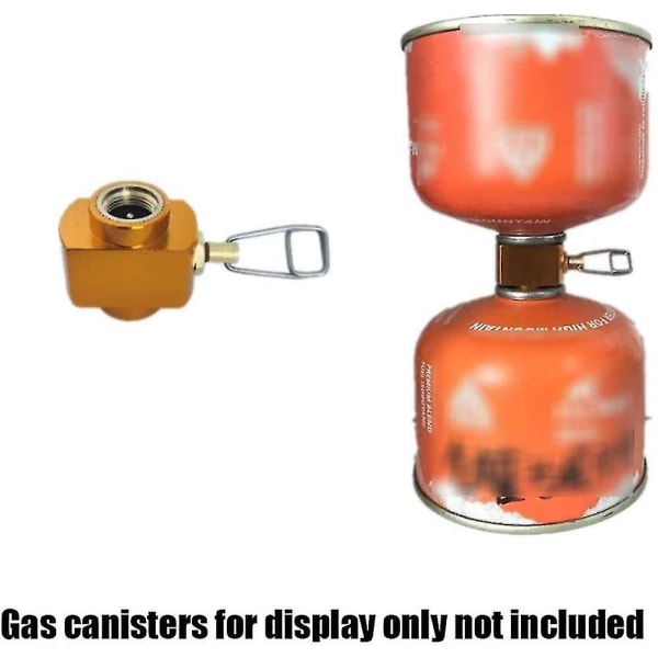 Gasskomfyr Adapter Gassbesparende Shifter Fylling Adapter Gass Camping Komfyr Sylinder 1 stk