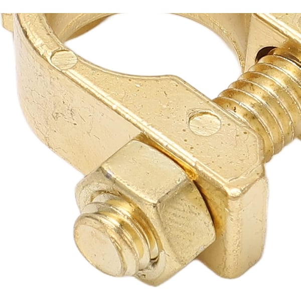 Batteripoler Bilbatteri Stik Messing Positiv Og Negativ Batteripoler (guld) (2 stk)
