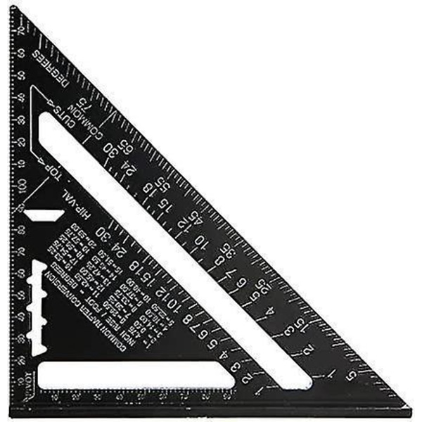 Aluminium Taktekking Square Scale Carpenter Tool 7 tommer