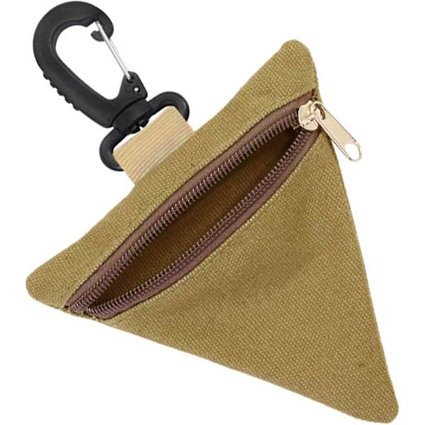 Foraging Bag, Bærbar Trekantformet Lerretet Pose, Enkel Å Oppbevare Og Bære, Med Spenne Og Glidelås