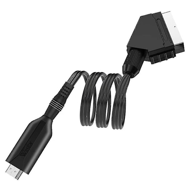 Ny stil HDMI til SCART-kabel 1 meter lang direkte tilkobling praktisk konvertering -ys