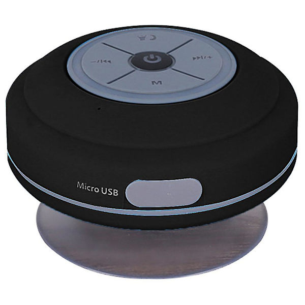 Vattentät Bluetooth LED Duschhögtalare FM-radio TF-kortläsare
