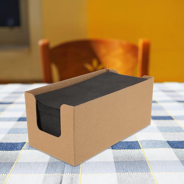 Engangs sorte servietter 50 stk., 30x43 cm foldbare hotel fest bordartikler