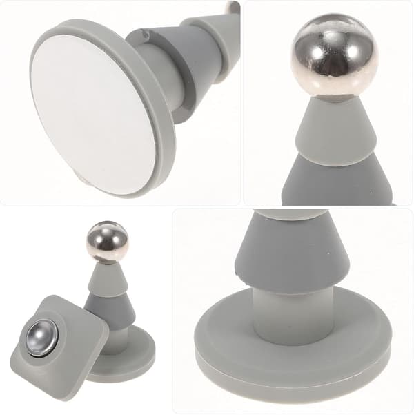 Magnetisk dørstopper gulvmontert liten silikon dørstopper for hjemmebad leilighet gulvmontering