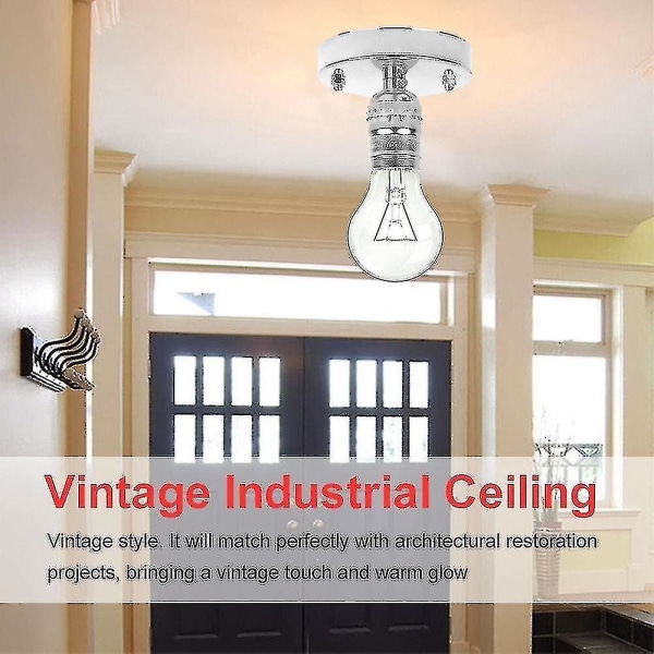 Vintage kattovalaisimet Teollisuuden kattokruunut metallinen häkkilamppu