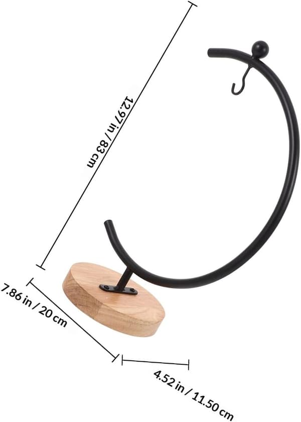 Jernpyntstativ Krokstativ Svart Rustikk Minimalistisk Stil Multifunksjonell Bruk Enkel Installasjon
