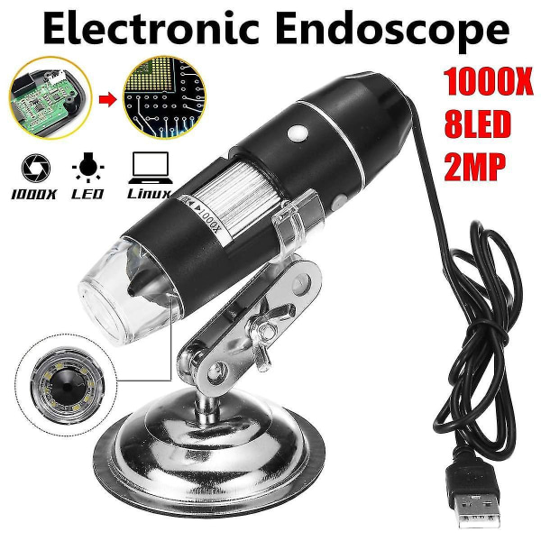 1600x USB Digital Mikroskop Kamera Endoskop 8LED