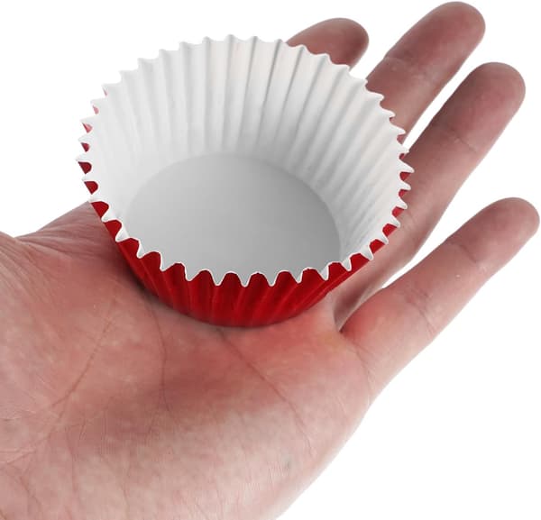 100 stk. røde papir cupcake-former muffinsformer bakeformer