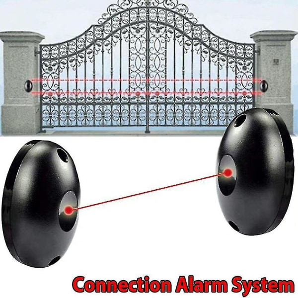 2 st Infraröd Stråledetektor Inbrottslarm IR-sensor Automatisk Dörrljus Sensor Larmsystem