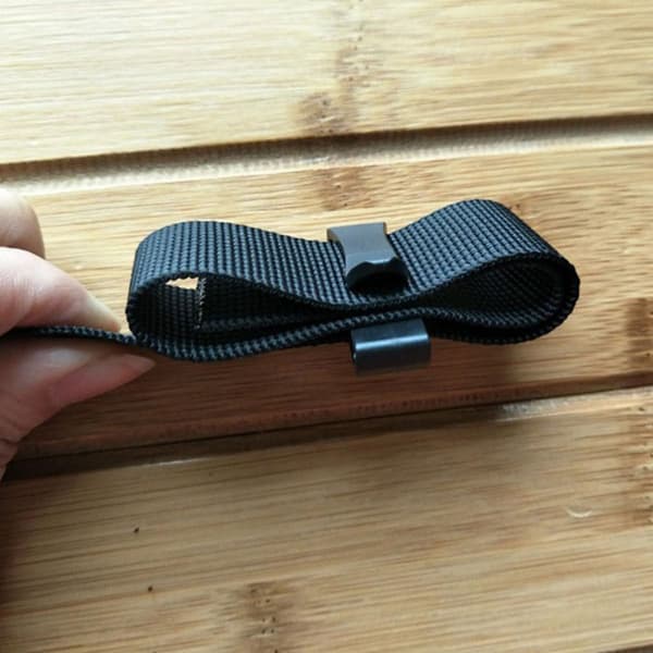 10 stk. utendørs webbing-endeklips 48 mm store plastbelteklips hurtigspenne