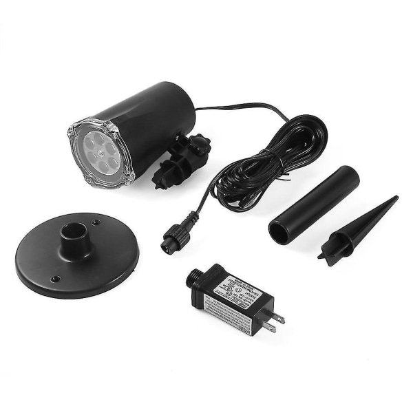 Vattentät 4W 4 LED Färgrik Projektor Julbelysning