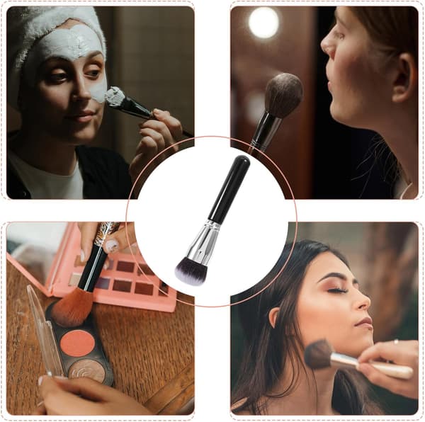 Hoved Foundation Børste til Flydende Makeup Blød Makeup Foundation Børste til Kvinder til Daglig Brug og Rejser