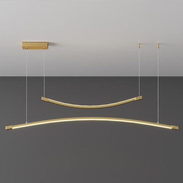LED-hængelampe 90cm Enkelt Lysekrone Aluminium Moderne