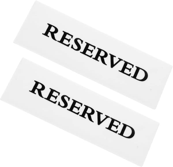 4st Stolsreserverade Skyltar Reserverade Sittplatsskyltar för Bröllopsfest för Evenemang Restaurang