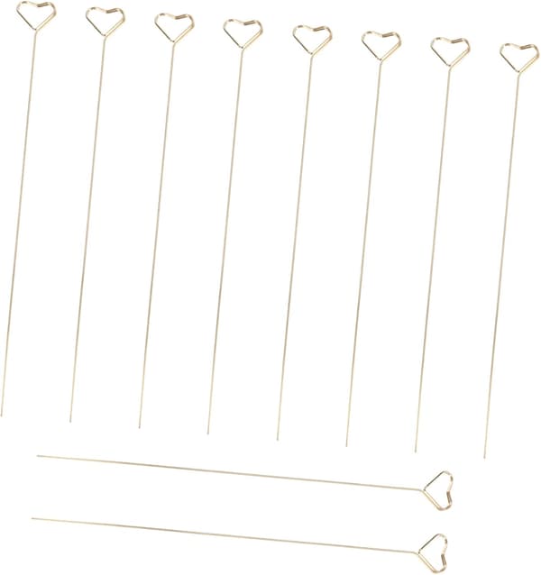 10 stk. mini hjerteformede memoholdere Valentinsdag binders blomsterdekorasjon notatklemmer