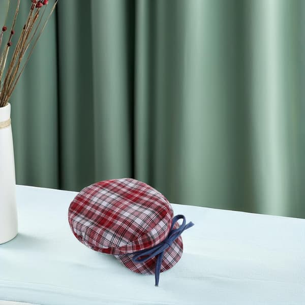 Minimalist Bow Beret Hat til kvinder Elegant flad top design Komfortabel pasform