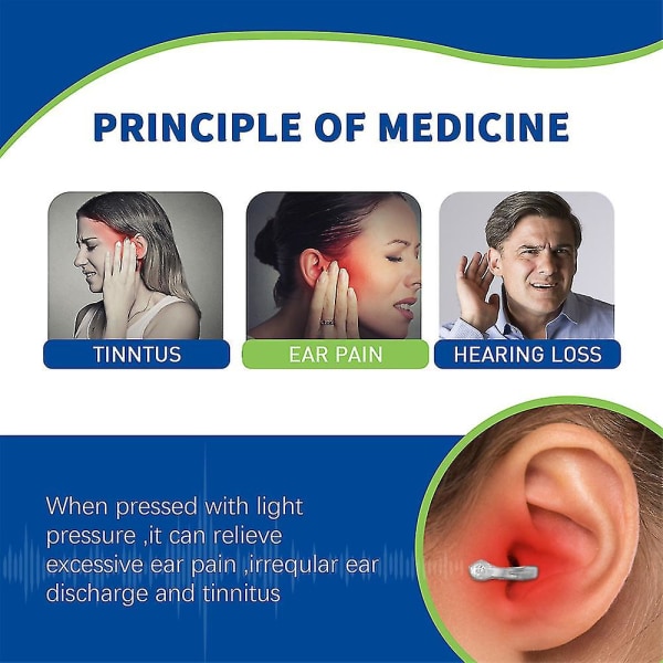 4 stk 2x Tinnitus Relief Device For Ringing Ears Stop Ear Ringing For Mænd Kvinder
