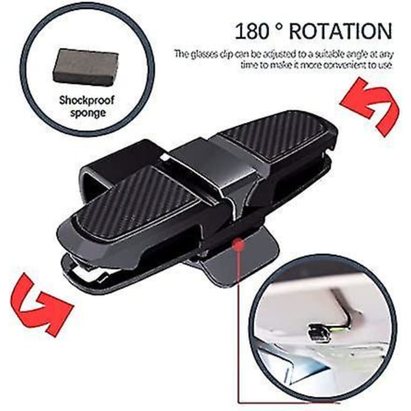 Lasinpidikkeet Autoon 4kpl Aurinkolasien Pidike Auton Sisätilojen Visiiri Clip