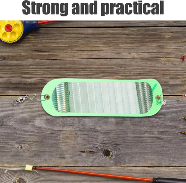 Dodger Fishing Flashers Abs Chrome Reflekterande Bas Trolling Flashers Öringbete Attraktor