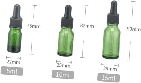 12 st 10 ml tomma påfyllningsbara eteriska oljeflaskor med dropp för aromaterapi och kosmetisk användning