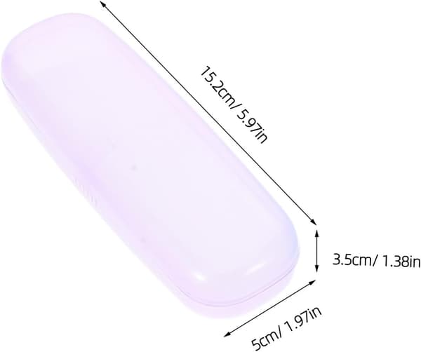 5-pack bärbara glasögonfodral i plast – Lätta stötsäkra solglasögonhållare